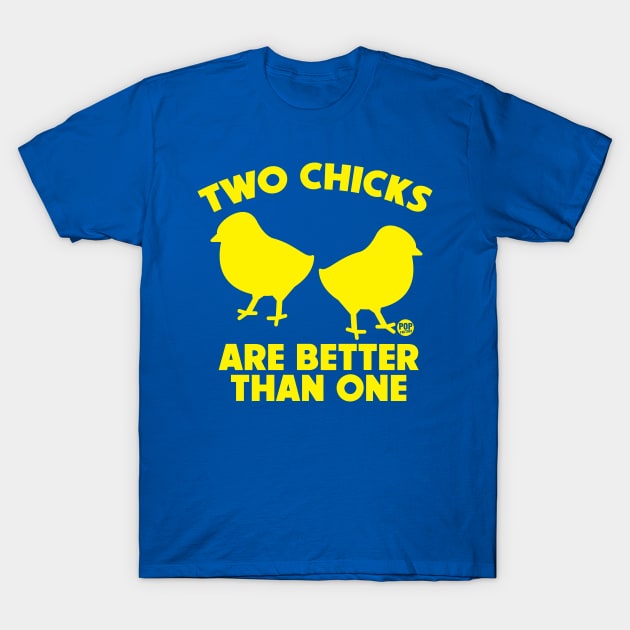 TWO CHICKS T-Shirt by toddgoldmanart